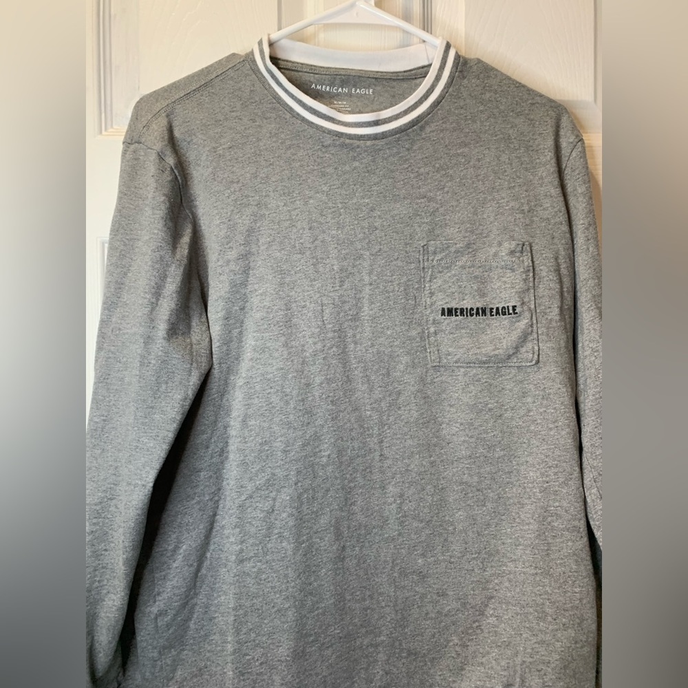 American Eagle Long Sleeve Mens T-Shirt
